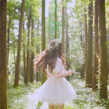 治愈系森系欧美女生小清新意境图片