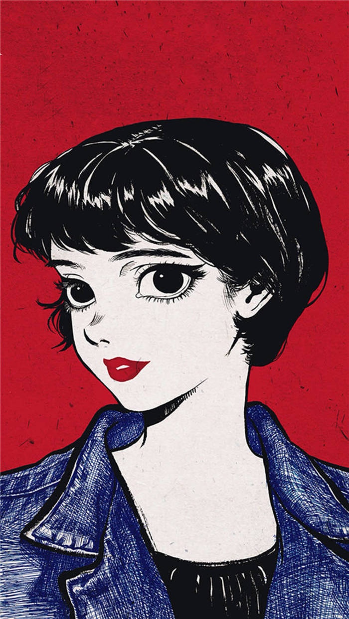 欧美帅气女生卡通精美个性壁纸