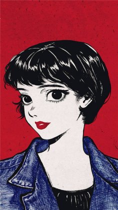 欧美帅气女生卡通精美个性壁纸