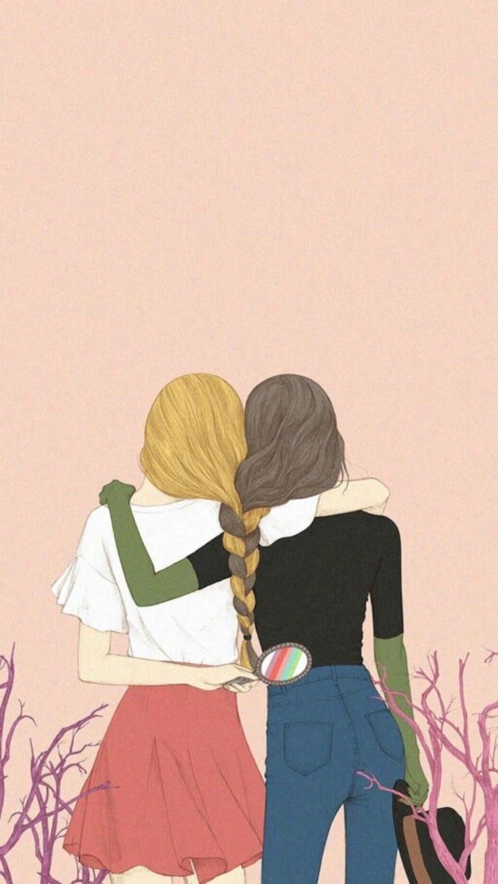 欧美帅气女生卡通精美个性壁纸