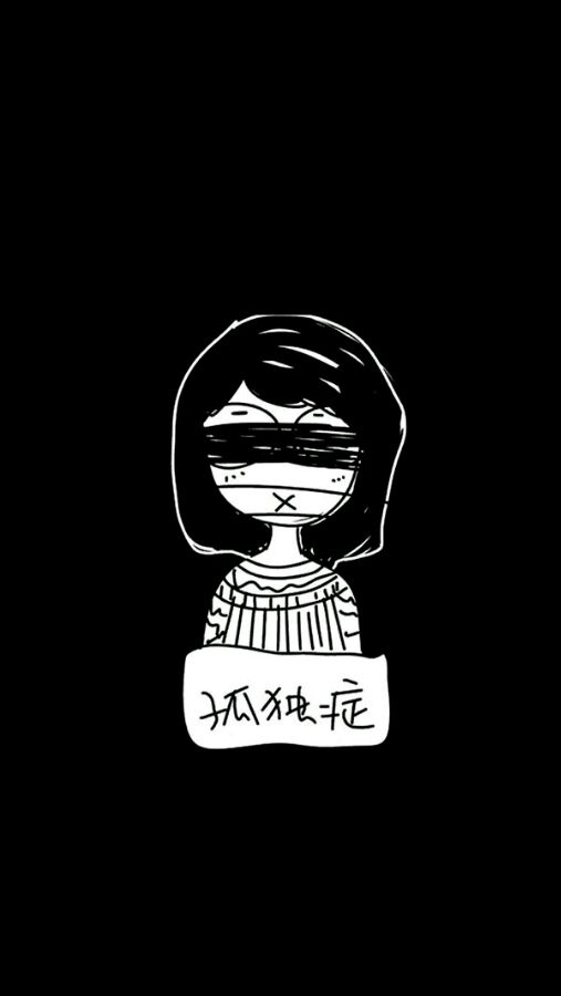 个性搞怪的欧美范黑白伤感壁纸