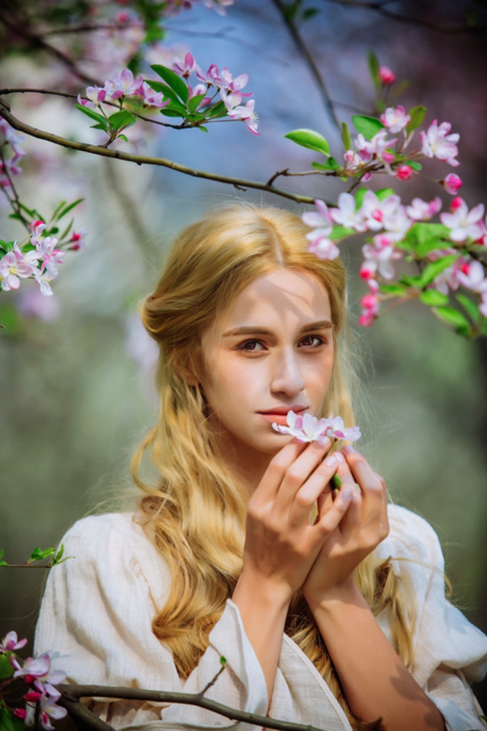 欧美女生小清新浪漫意境壁纸