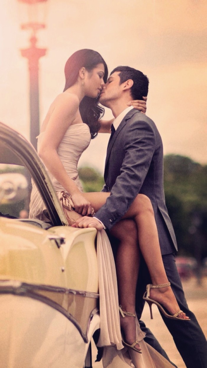 甜蜜欧美性感情侣写真照片