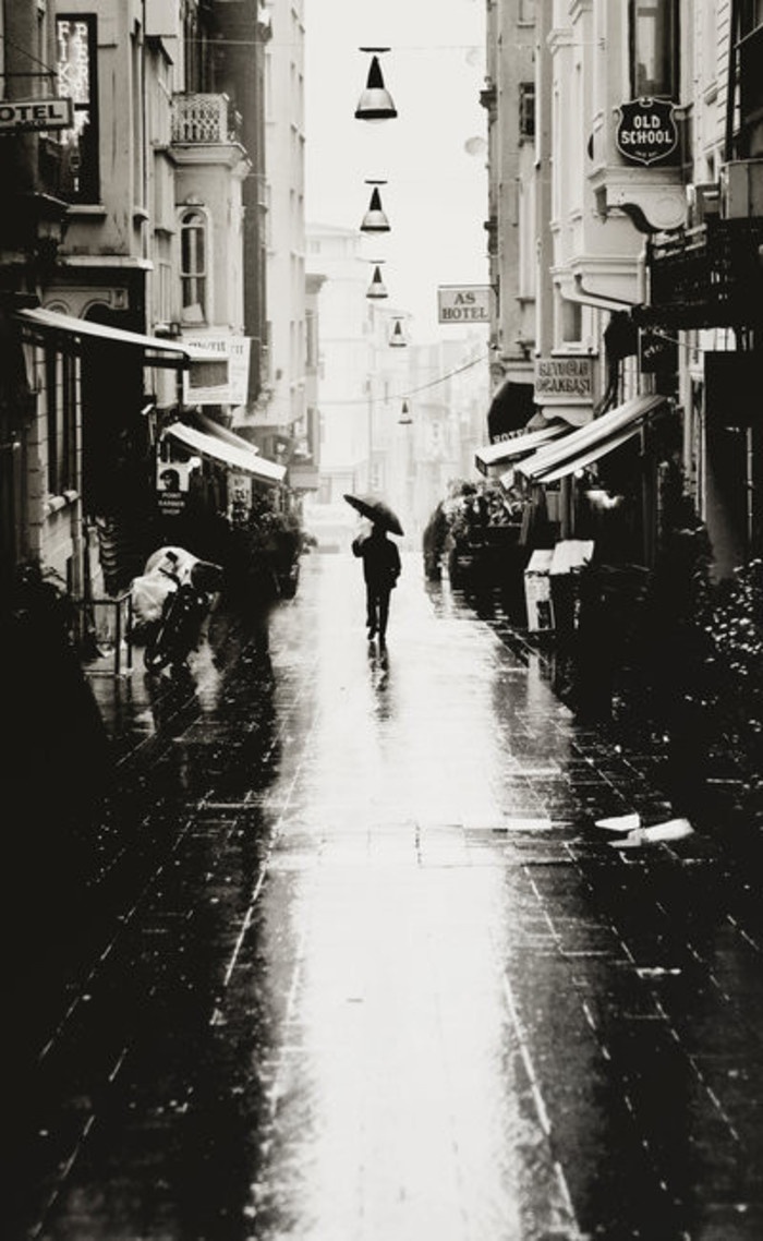 欧美黑白意境小清新壁纸图片