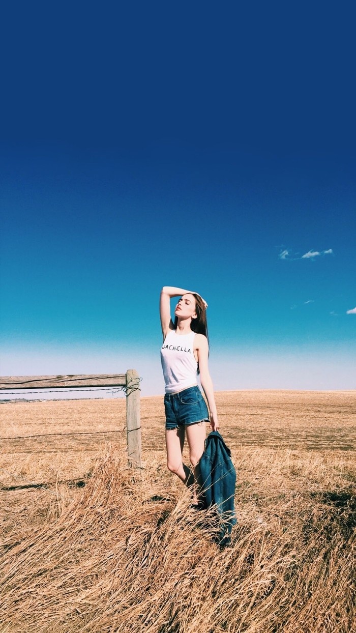 浪漫欧美清新女生手机竖屏壁纸图片