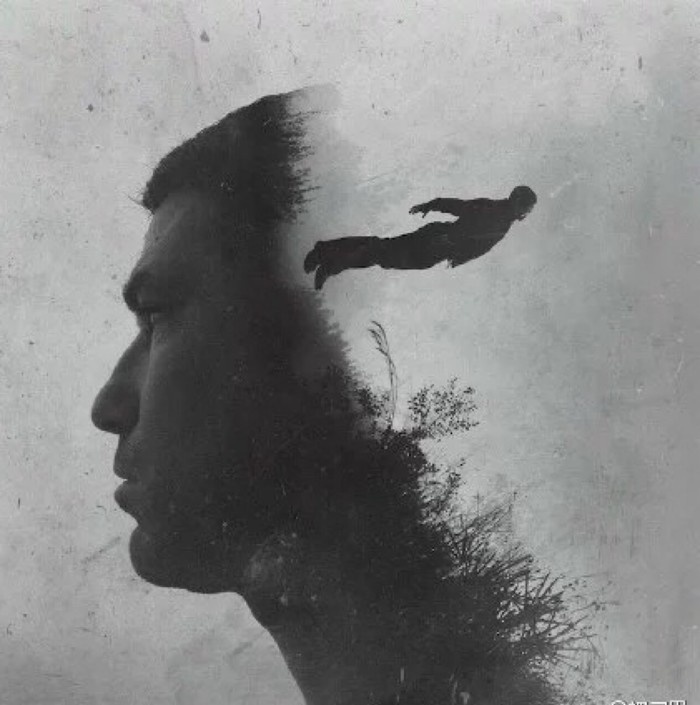 悲伤欧美意境黑白图精选素材