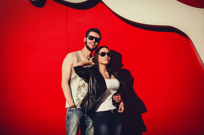 欧美情侣甜蜜意境高清图片