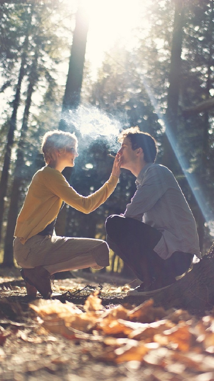 惬意浪漫欧美范儿情侣图片