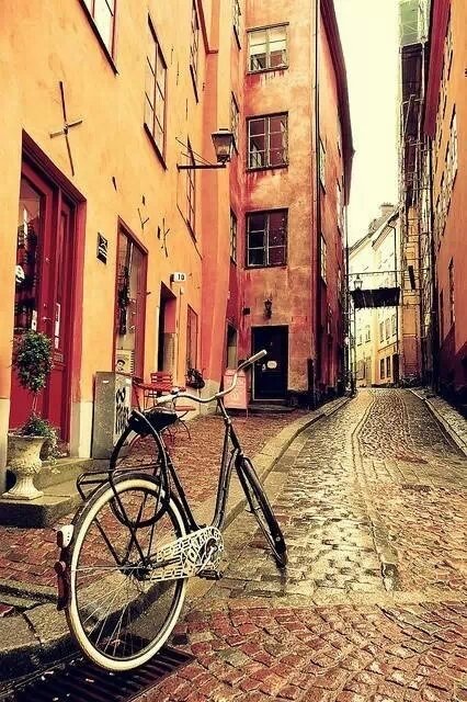 街道迷人复古欧美风景图片