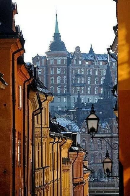 街道迷人复古欧美风景图片