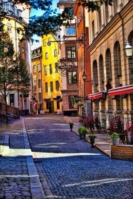 街道迷人复古欧美风景图片