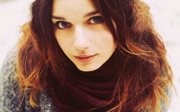 清纯意境欧美女图桌面壁纸