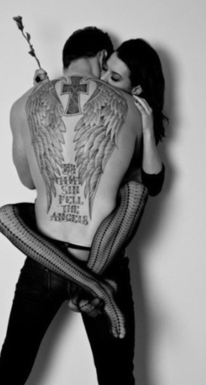 超唯美的欧美情侣纹身图片
