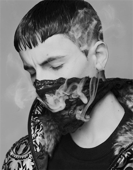 非主流伤感欧美男生黑白素材图片