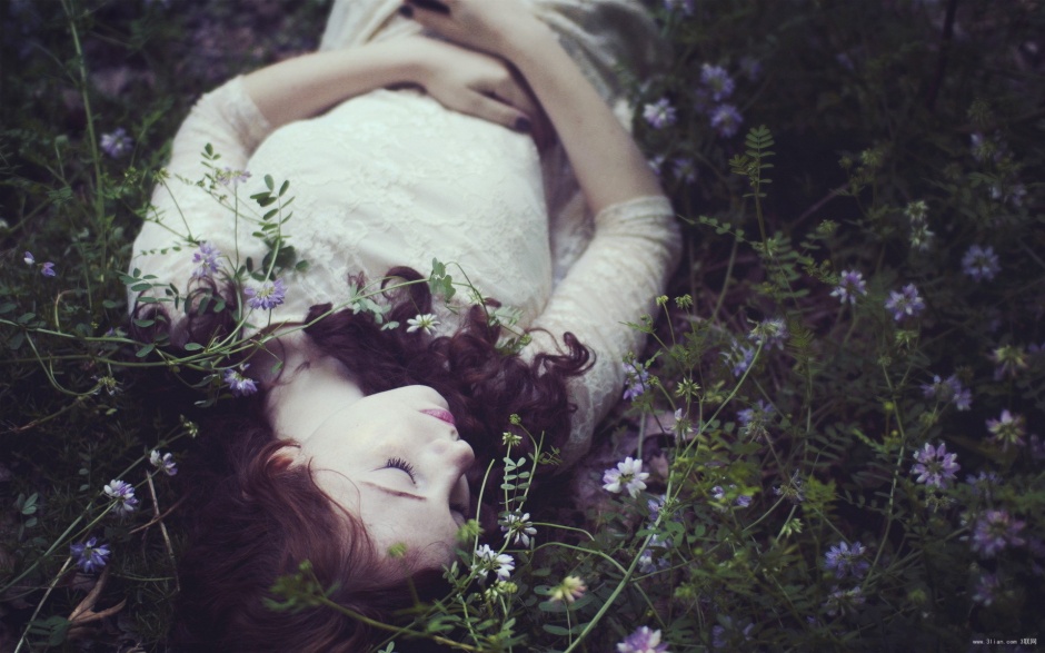 欧美女生森系唯美意境美图