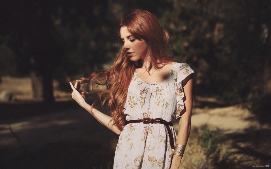 欧美女生森系唯美意境美图