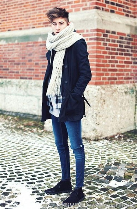 潮流男生欧美风个性穿衣搭配图片