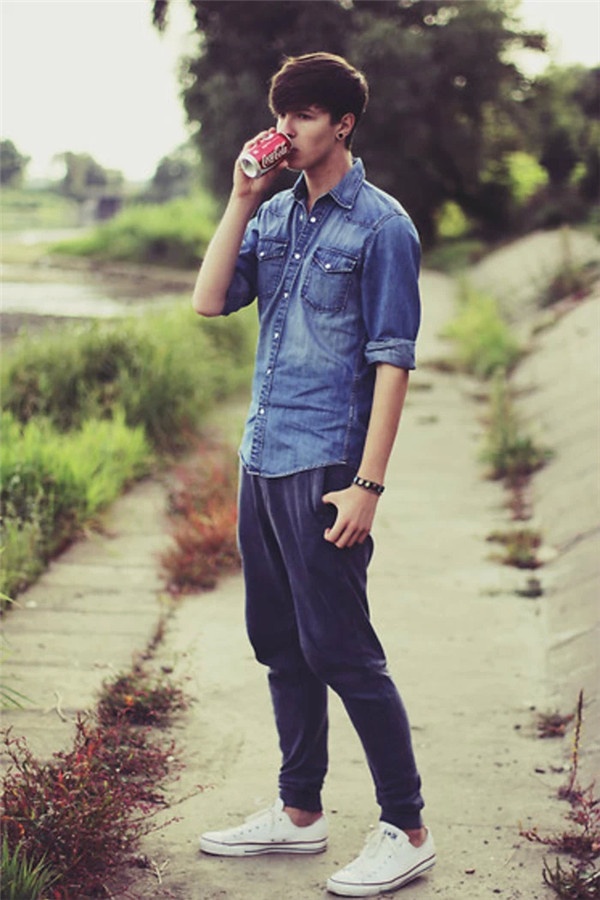 时尚欧美帅哥个性潮流写真图片