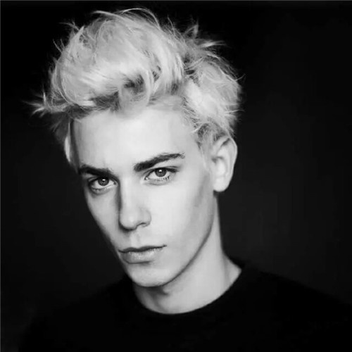 帅气的欧美男生黑白个性头像图片