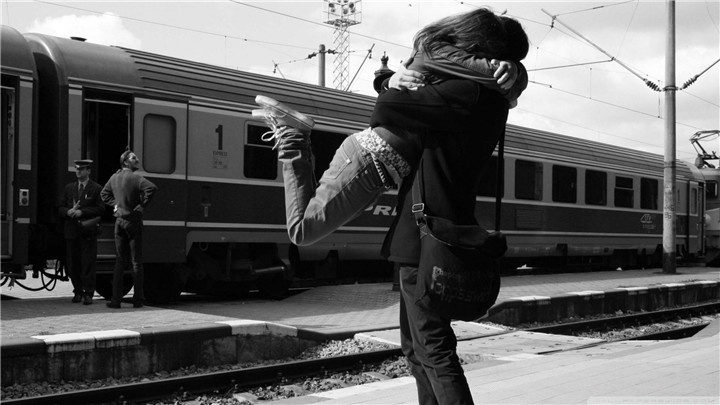 时尚欧美范黑白艺术写真电脑壁纸