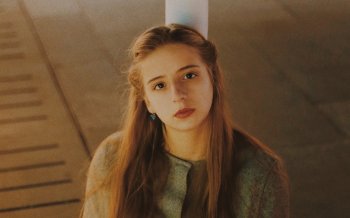 甜美少女复古欧美风写真高清电脑壁纸