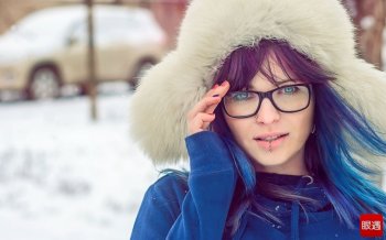 清纯靓丽的欧美意境女图