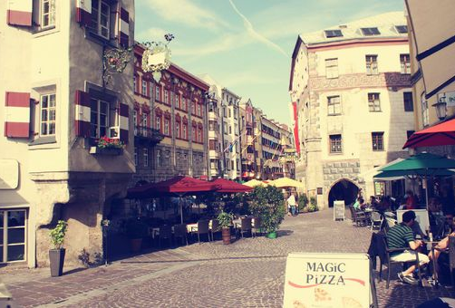 小清新意境唯美欧美风街道风景图片