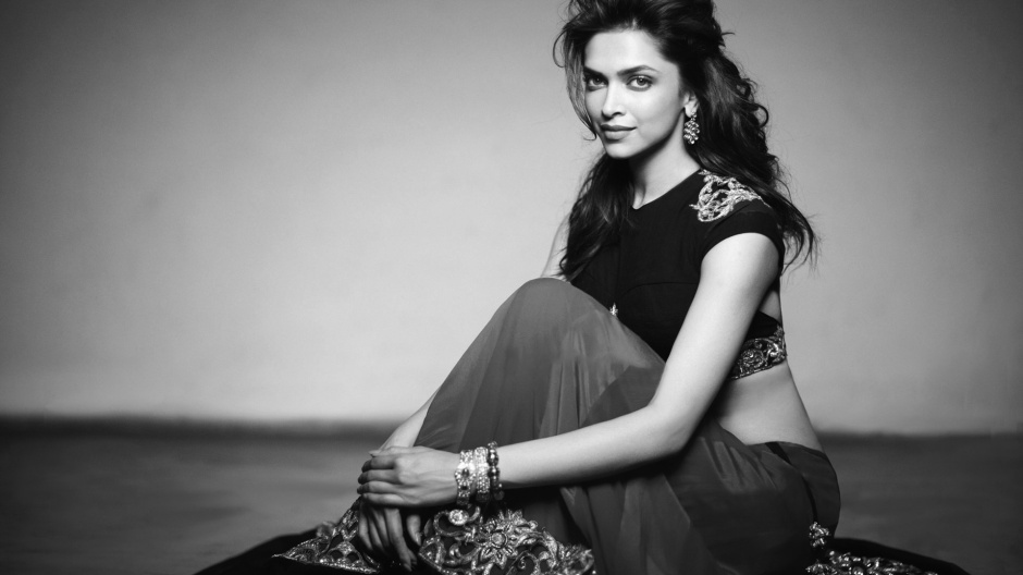 个性壁纸欧美范女生黑白图片