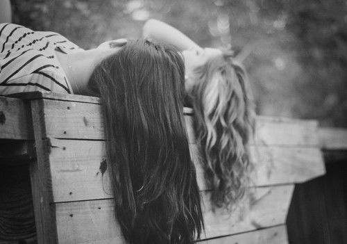 小清新友情欧美范黑白意境图片