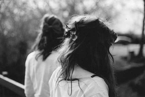 小清新友情欧美范黑白意境图片