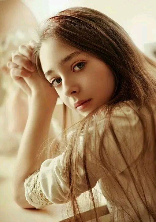 欧美女生森系甜美意境美图