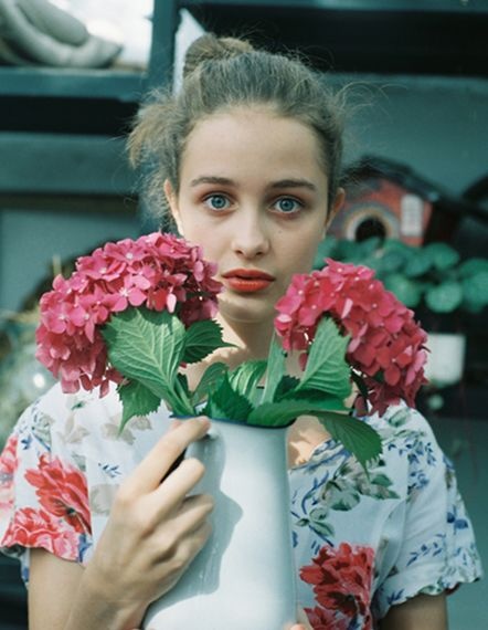 欧美女生森系甜美意境美图