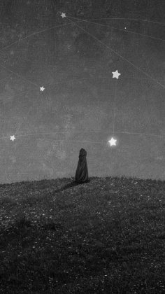 悲伤意境欧美范唯美黑白壁纸图片