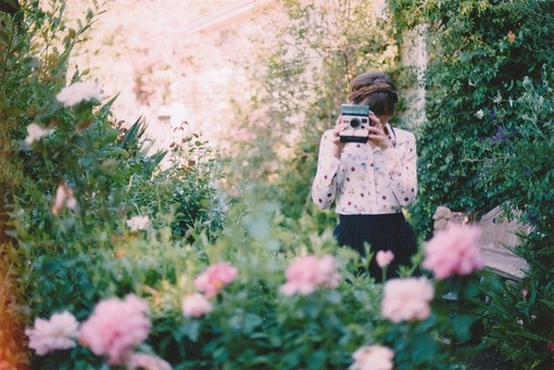 欧美女生森系时尚范个性外拍