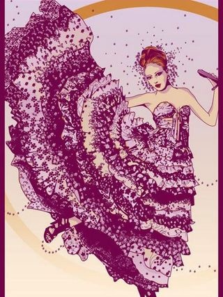 个性复古欧美风格插画手机壁纸