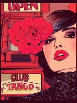 个性复古欧美风格插画手机壁纸