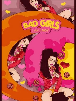 个性复古欧美风格插画手机壁纸