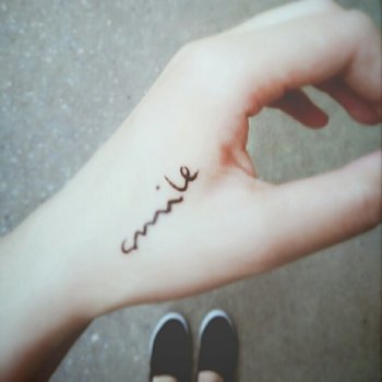 欧美男生小清新手臂纹身图案