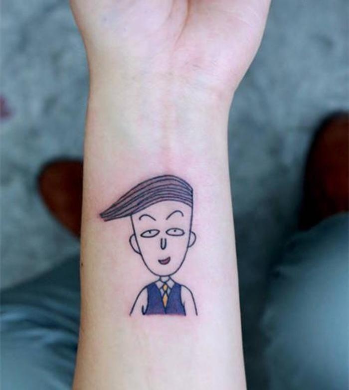 小清新欧美卡通刺青纹身女生图片