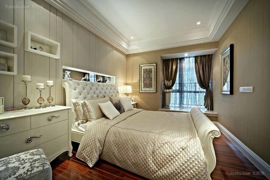 轻奢主义卧室简约欧美风格图片