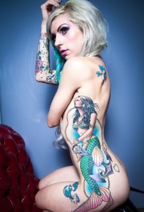 超有爱的欧美范纹身壁纸