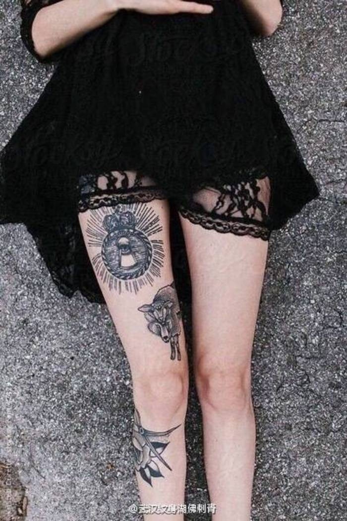 个性美女欧美范纹身壁纸