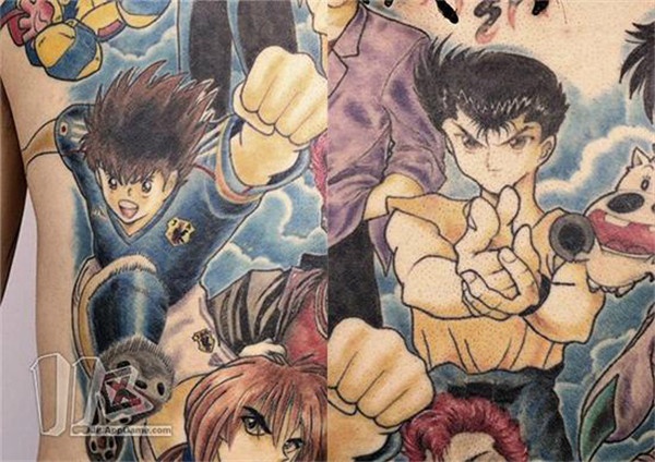 炫酷欧美风动漫纹身图片