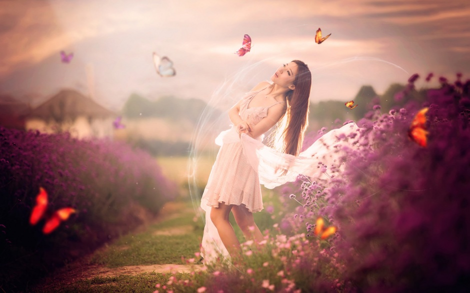 唯美欧美范女生意境图片