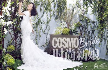 女星白百合婚纱照片欣赏