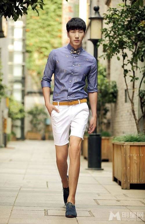 中国男模特张亮时尚街拍大片