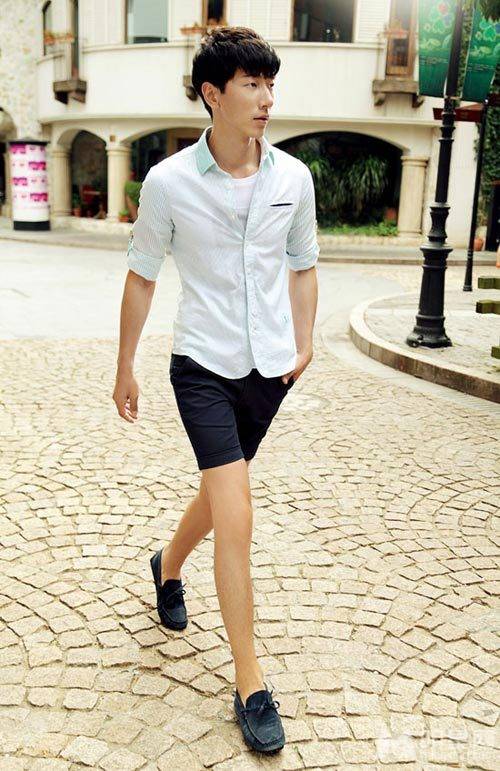 中国男模特张亮时尚街拍大片