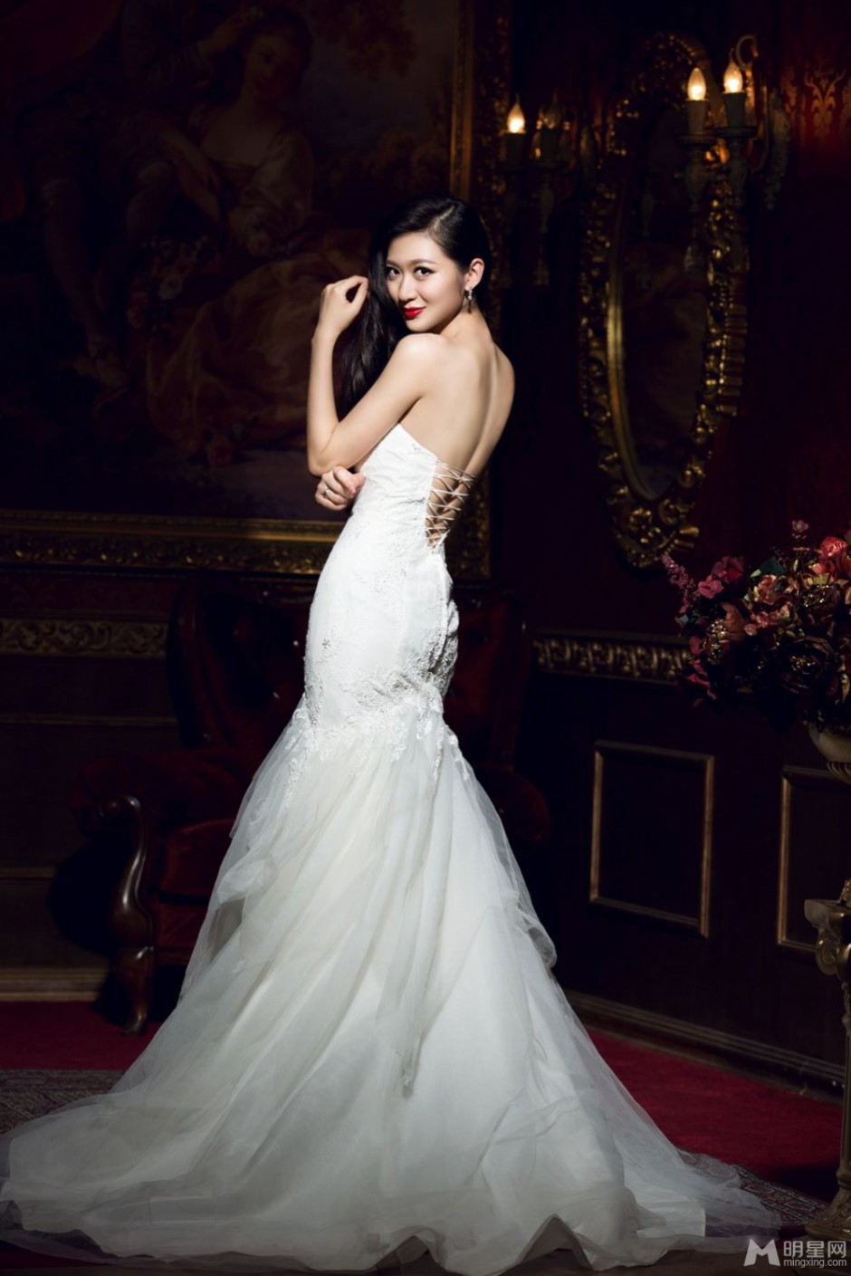 女明星杨净如婚纱写真照片
