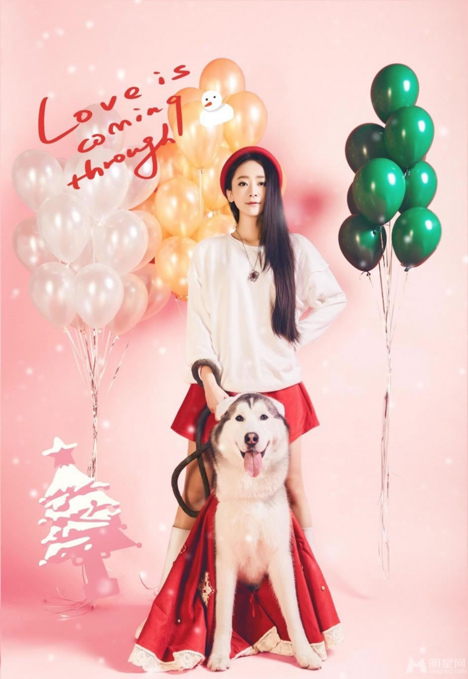 醉城伤歌手严艺丹圣诞写真大片