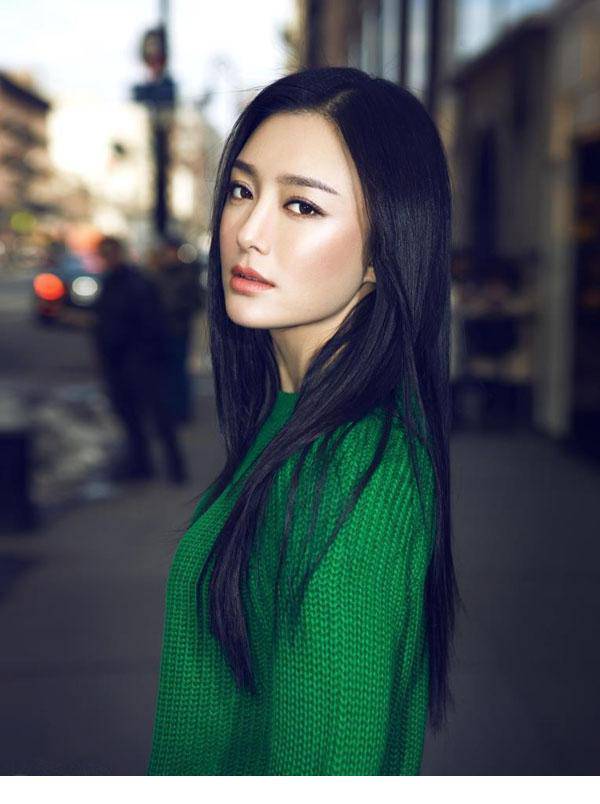 中国女明星秦岚时尚街拍生活照